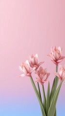 Tuberose flower blurred background. AI Generated