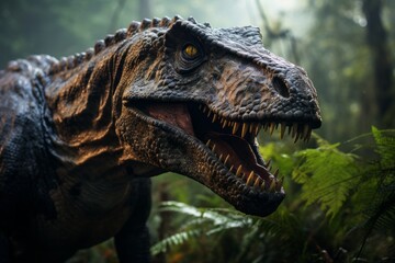 Close-Up of Tarbosaurus, Natural light, Generative AI