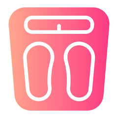 weight scale gradient icon