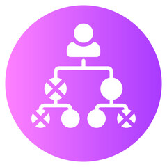 family tree gradient icon