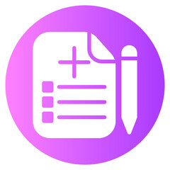 medical report gradient icon