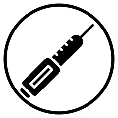 insulin glyph icon