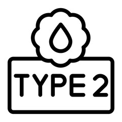 type 2 line icon