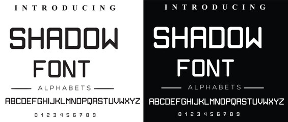 Minimal urban font. Sports minimal tech font letter set. Typography with dot regular and number. minimalist style fonts set. vector illustration