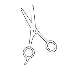 Scissors icon isolated on white background. Hairdressing scissors