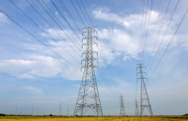 High voltage tower, Power station for making Electricity