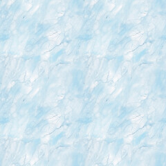 Illustration, AI generation. marble background, cold blue colors, seamless pattern.