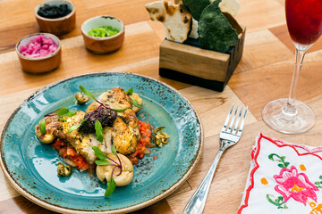 Fish and tomatoes