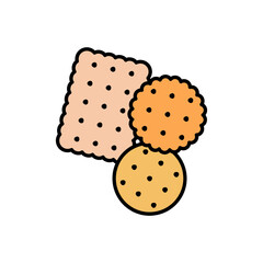 biscuit icon vector design templates