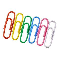 Rainbow Colorful Paper Clip Cutout
