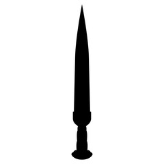 Tactical knives silhouette