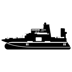 silhouette of ship,boat element,modern ship icon