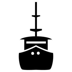 silhouette of ship,boat element,modern ship icon