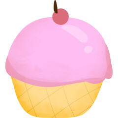 strawberry cupcake