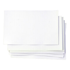 White Paper Card Cutout
