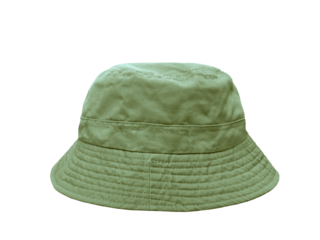 green bucket hat PNG transparent