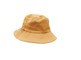 brown bucket hat PNG transparent