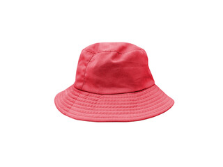 red bucket hat PNG transparent