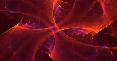 3D rendering abstract fractal polygon background 