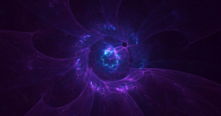 3D rendering abstract round hole light background