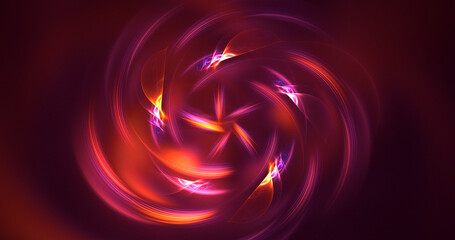 3D rendering abstract round hole light background