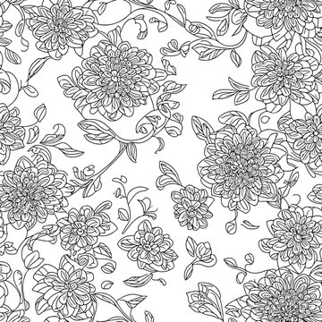 Floral seamless pattern. Diagonal flower lines pattern background. Flat abstract flower lines pattern. Straight stripes texture background. Line pattern Vector illustration background. © fmahmahmud