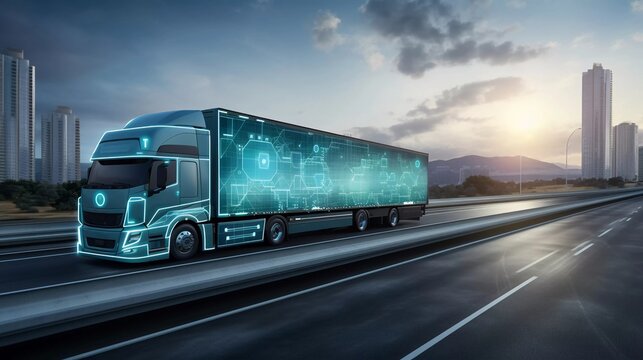 Transport Logistics Technology - trucking, road freight, delivery