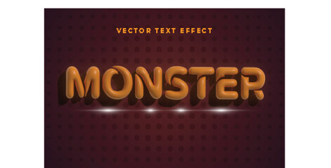 Free PSD monster  text style effect