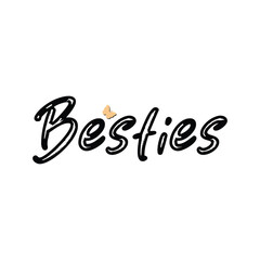 Bestie T shirt design illustration with vector