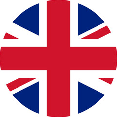 Obraz premium round Union Jack flag of the United Kingdom