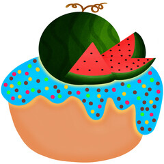 Cake watermelon