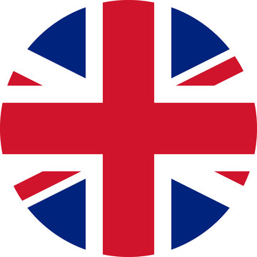 round Union Jack flag of the United Kingdom