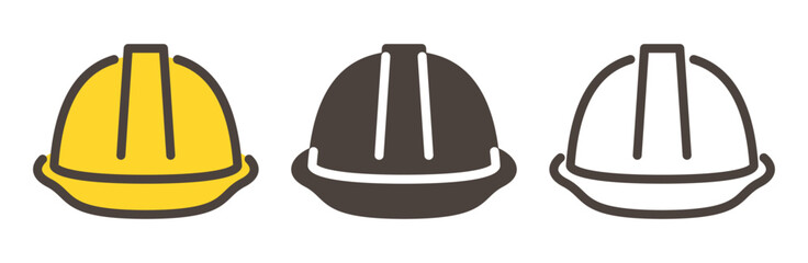 Simple helmet icon 【Vector illustration】