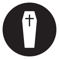 Obraz premium coffin icon vector