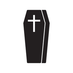 Obraz premium coffin icon vector