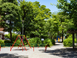 青空の東雲公園　緑が多くて気持ちが良い