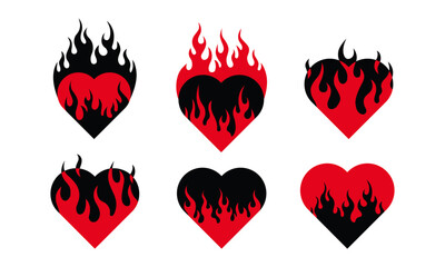Big bundle of heart with fire element © berkahjayamaterial