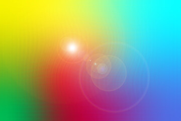 Rainbow lens flare abstract background
