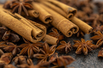 Cinnamon and Anise spice used for cooking and aromatherapy
