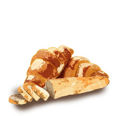 croissant with chocolate