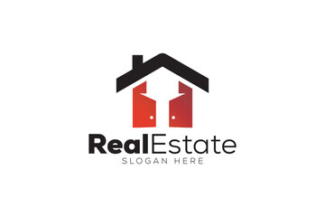 Real Estate logo design vector template