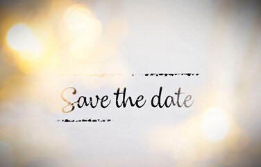 Save the date festive invitation card