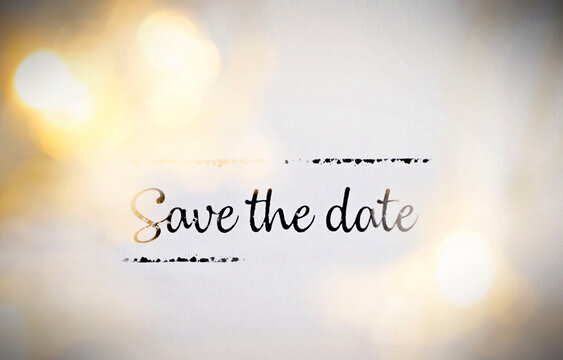 Save the date festive invitation card