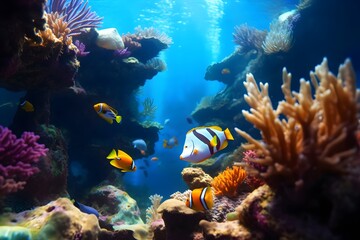 Fototapeta na wymiar Beautiful coral reef fish photo