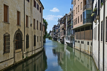 Fototapeta na wymiar Padova, il fiume Piovego e Bacchiglione - Veneto 