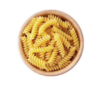 Macaroni in wood bowl png image _ pasta image_ Indian food image _ macaroni in isolated white background 
