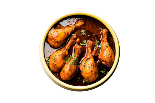 chicken curry png image _ food image _ Indian food image _  chicken curry in isolated white background 