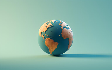 3d render of a globe