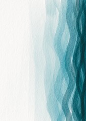 Abstract marine blue wave watercolor background for decoration on coastal and nautical concept.