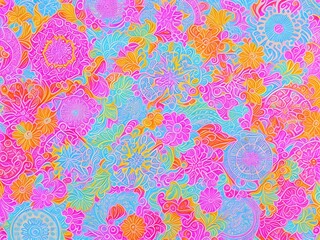 Ornamental Pattern, Generative AI Illustration